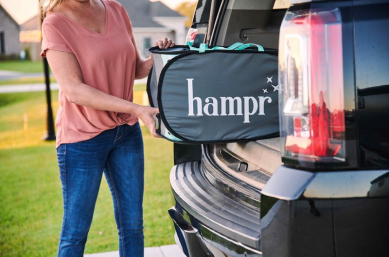 hampr bag in car